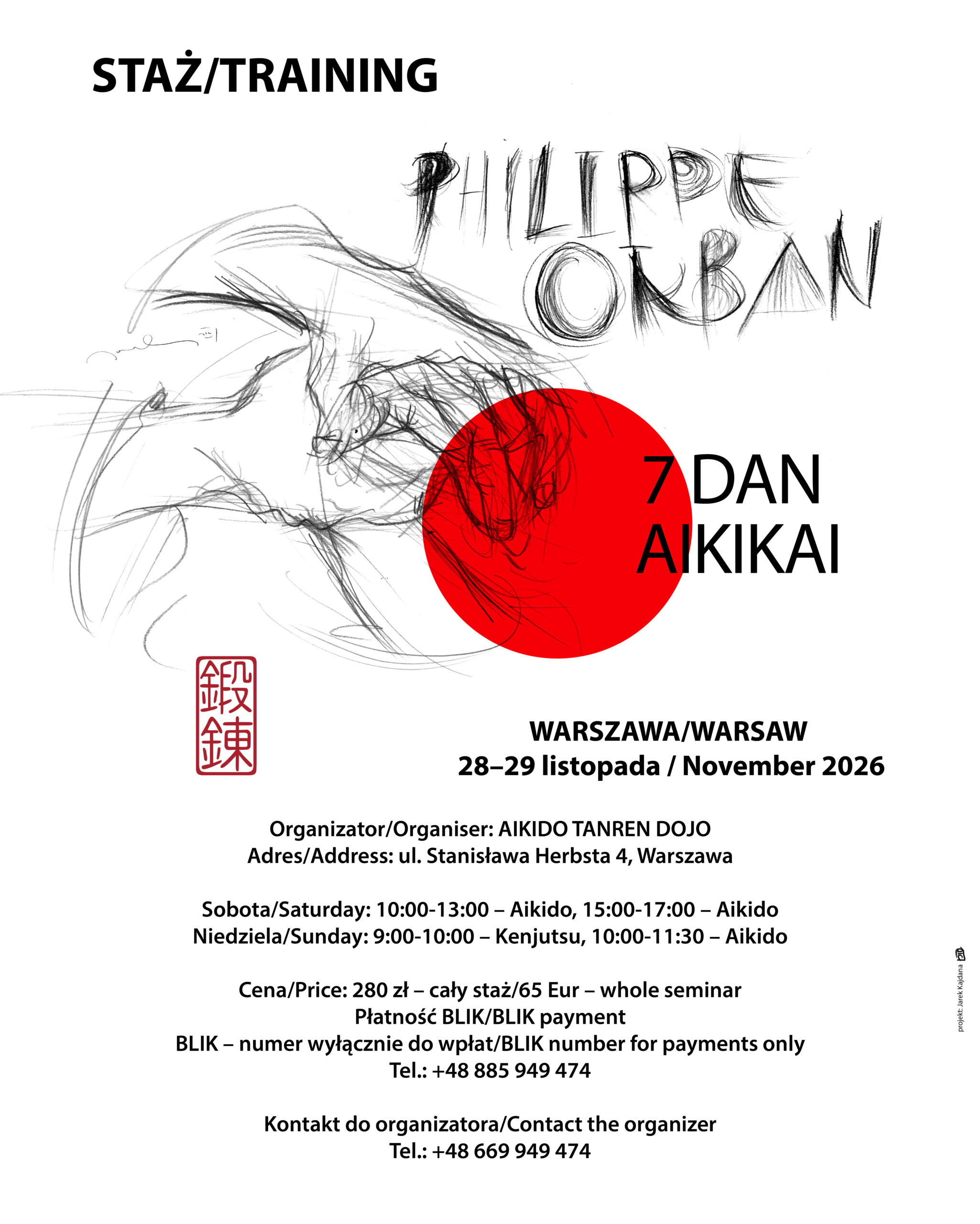 Staż aikido, Philippe Orban, 7 Dan Aikikai, Warszawa 2026