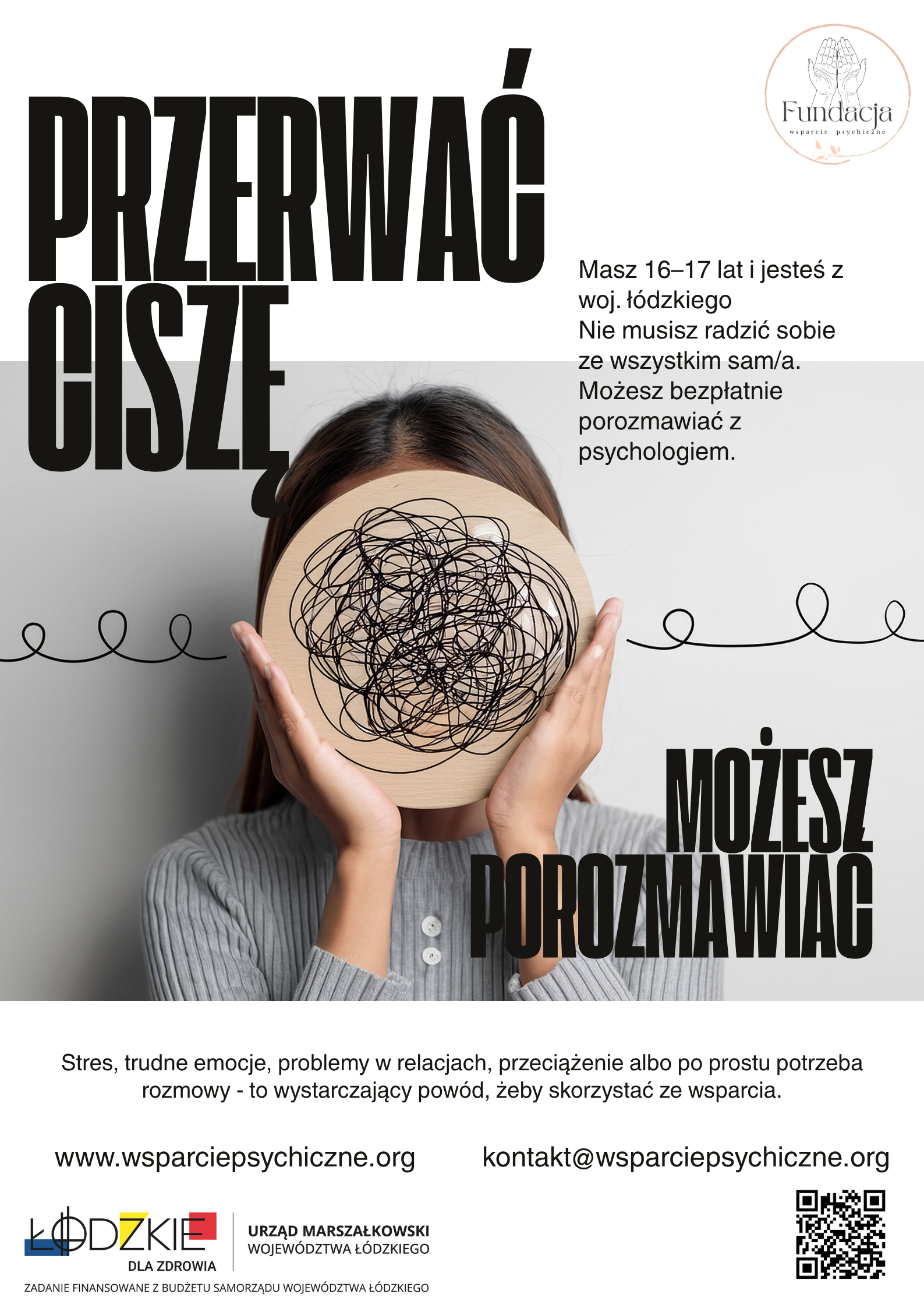 Bezpłatne wsparcie psychiczne dla młodzieży 16-17 lat