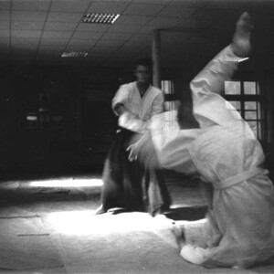 Trening aikido, Łódź 2001